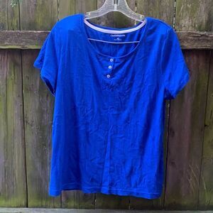 Croft & Barrow blue top sz. XL